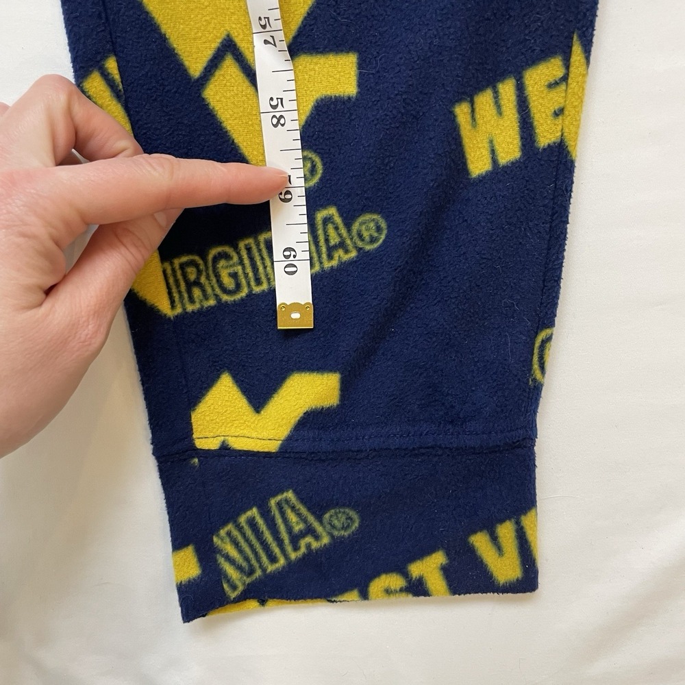 Sideline West Virginia Mountaineers WVU One Piece Union Suit Pajamas Large - Picture 7 of 8